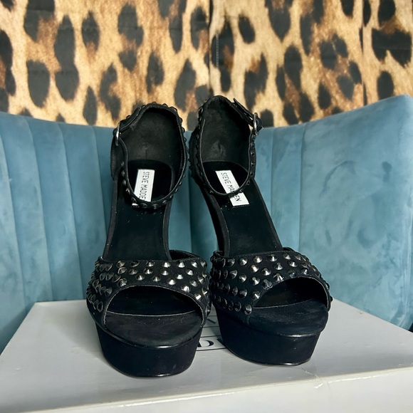 Steve Madden Shoes - Steve Madden Black Studded Women's Heels